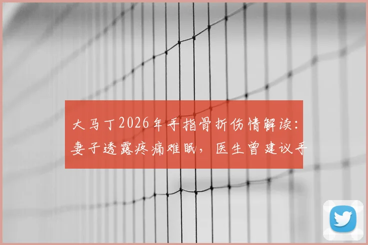 大马丁2026年手指骨折伤情解读:妻子透露疼痛难眠,医生曾建议手术,职业球员的坚韧抉择